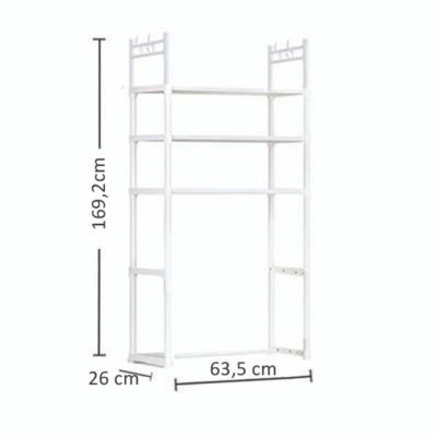 Ραφιέρα πλυντηρίου με 3 ράφια 63,5 x 26 x 169,2 cm [00402674]