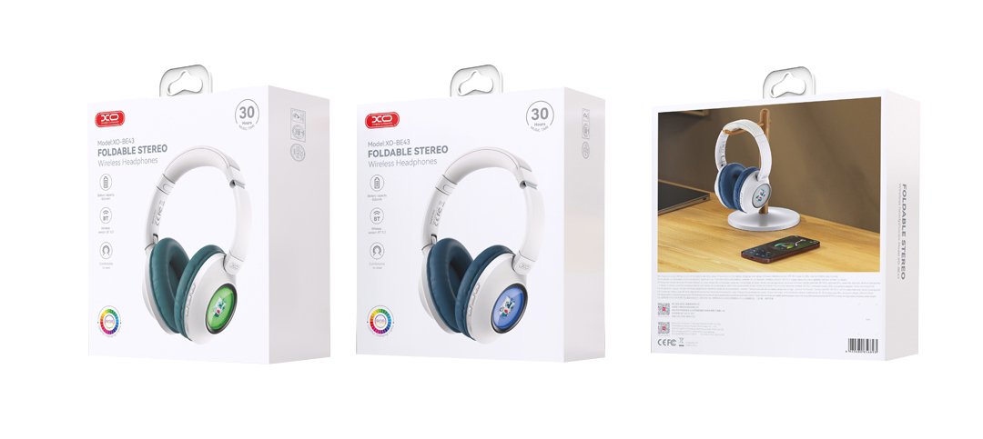 XO BE43 Lion Dancing Αναδιπλούμενα Ακουστικά Bluetooth (Πράσινο) (16.003.0147) - Image 2