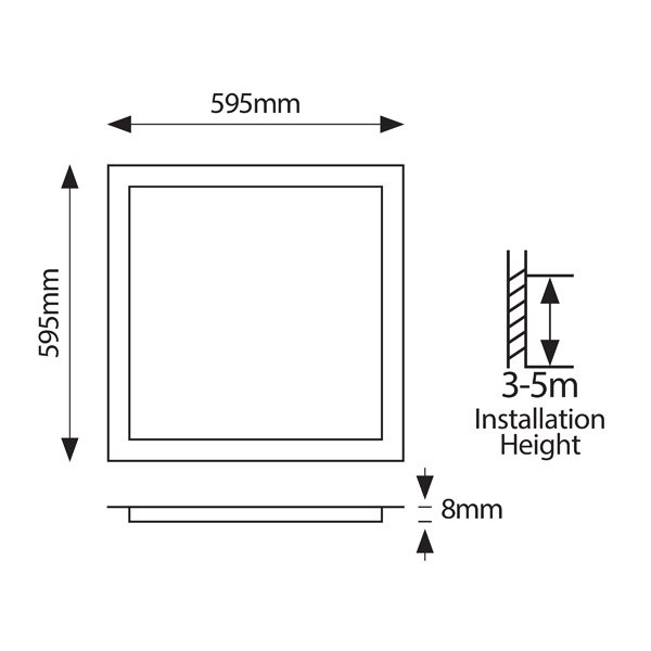 ΦΩΤΙΣΤΙΚΟ PANEL LED 60X60 40W 4000Κ UGR<19 ΛΕΥΚΟ PLUS (145-56171) - Image 3