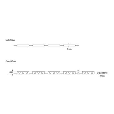 MODULES SAMSUNG LED 1,2W PCS 12V 3000K IP65 (145-70472)