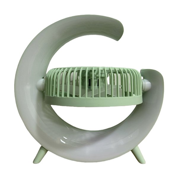 ΑΝΕΜΙΣΤΗΡΑΣ ΓΡΑΦΕΙΟΥ ΕΠΑΝΑΦΟΡΤΙΖΟΜΕΝΟΣ 5W Φ14,5 ΜΕ LED ΦΩΣ RGB ΠΡΑΣΙΝΟ ΜΕΝΤΑΣ (300-20531) - Image 3