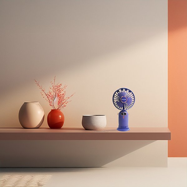 ΑΝΕΜΙΣΤΗΡΑΣ ΧΕΙΡΟΣ ΕΠΑΝΑΦΟΡΤΙΖΟΜΕΝΟΣ ΜΕ USB ΚΑΙ ΒΑΣΗ ΚΙΝΗΤΟΥ Φ9 ΜΩΒ (300-20540) - Image 4