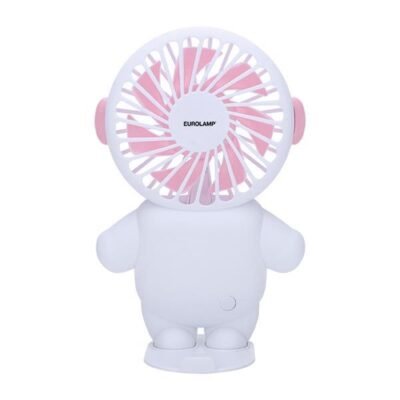 ΑΝΕΜΙΣΤΗΡΑΣ ΧΕΙΡΟΣ ΕΠΑΝΑΦΟΡΤΙΖΟΜΕΝΟΣ ΜΕ USB Φ8 ΛΕΥΚΟ-ΡΟΖ (300-20527)