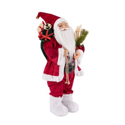 ΑΓΙΟΣ ΒΑΣΙΛΗΣ ΜΕ ΜΠΟΡΝΤΟ ΒΕΛΟΥΔΙΝΑ ΡΟΥΧΑ ΚΑΙ ΠΑΓΟΠΕΔΙΛΑ, 60cm (600-48313)