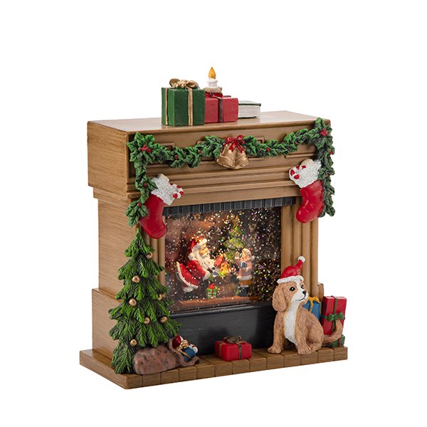 ΤΖΑΚΙ, ΜΕ ΧΡΙΣΤΟΥΓΕΝΝΙΑΤΙΚΗ ΠΑΡΑΣΤΑΣΗ ΚΑΙ ΣΚΥΛΑΚΙ, ΜΕ ΝΕΡΟ ΣΤΟ ΕΣΩΤΕΡΙΚΟ, ΜΠΑΤΑΡΙΑΣ, 19.5x9.3x23cm (600-48323)