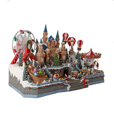 ΛΟΥΝΑ ΠΑΡΚ ΜΕ ΚΑΣΤΡΟ, ΡΟΔΑ, ΑΕΡΟΣΤΑΤΑ, ΚΑΡΟΥΖΕΛ, ΜΕ ΜΟΥΣΙΚΗ ΚΑΙ ΚΙΝΗΣΗ, ΜΕ ΜΕΤΑΣΧΗΜΑΤΙΣΤΗ, 80x44x47m (600-48489)