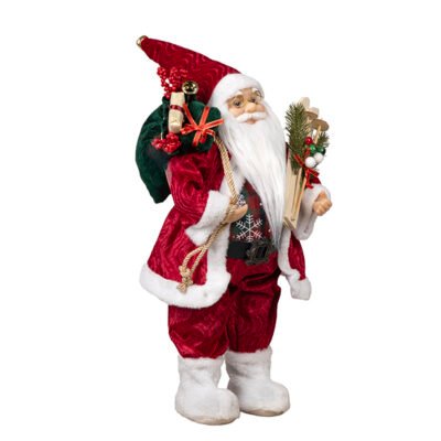 ΑΓΙΟΣ ΒΑΣΙΛΗΣ ΜΕ ΜΠΟΡΝΤΟ ΒΕΛΟΥΔΙΝΑ ΡΟΥΧΑ ΚΑΙ ΠΑΓΟΠΕΔΙΛΑ, 45cm (600-48496)