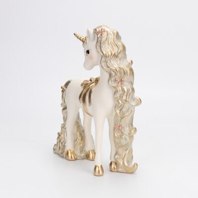 ΜΟΝΟΚΕΡΟΣ ΛΕΥΚΟΣ ΜΕ ΠΛΟΥΣΙΑ ΣΑΜΠΑΝΙ ΧΑΙΤΗ, ΠΟΛΥΡΕΖΙΝ, ΓΥΡΙΣΤΟ ΚΕΦΑΛΙ ΑΡΙΣΤΕΡΑ, 17x7x21cm (600-48926)