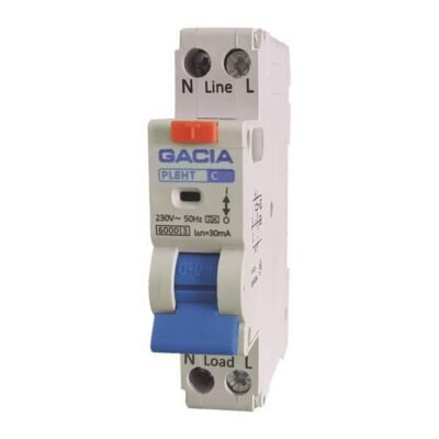 ΡΕΛΕ RCBO ΜΟΝΟΠΟΛΙΚΟ 6A 6KA 30mA 1+N C GACIA TYPE AC (500-43530)