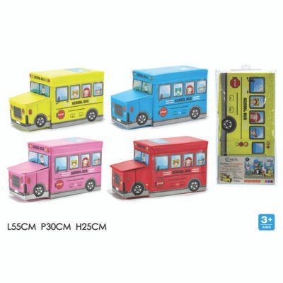 Κουτί αποθήκευσης -σκαμπό “λεωφορείο” 55x 30x 25cm [00402664]