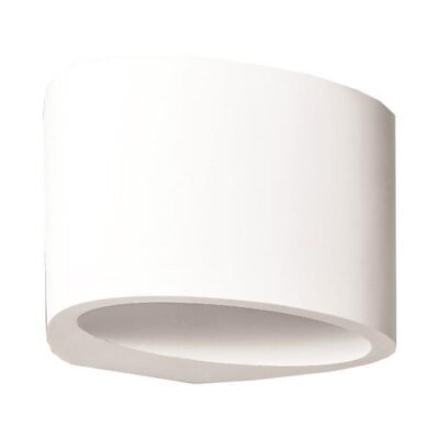 ΑΠΛΙΚΑ ΤΟΙΧΟΥ ΟΒΑΛ MEDIUM ΓΥΨΙΝΗ G9 1x6W 150x120x100 (147-53300)