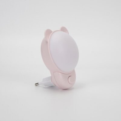 ΦΩΤΑΚΙ ΝΥΚΤΟΣ ΜΕ ΔΙΑΚΟΠΤΗ LED ΑΡΚΟΥΔΑΚΙ ΡΟΖ 1.2W (145-15065)