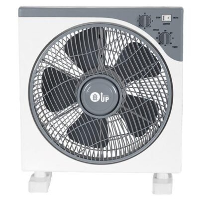 ΑΝΕΜΙΣΤΗΡΑΣ BOX FAN ΤΕΤΡΑΓΩΝΟΣ ΑΣΠΡΟ-ΓΚΡΙ Φ37 45W (920-29102)