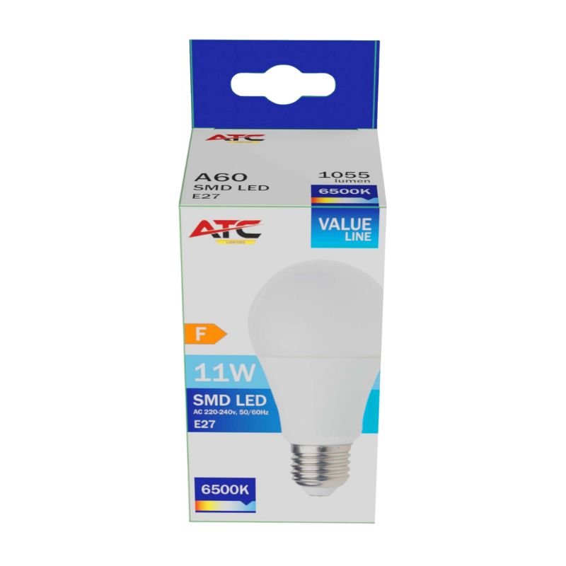 ATC SMD LED Λαμπτήρας A60 230V 11W/1055LM E27 6500K (25.001.0003) - Image 3