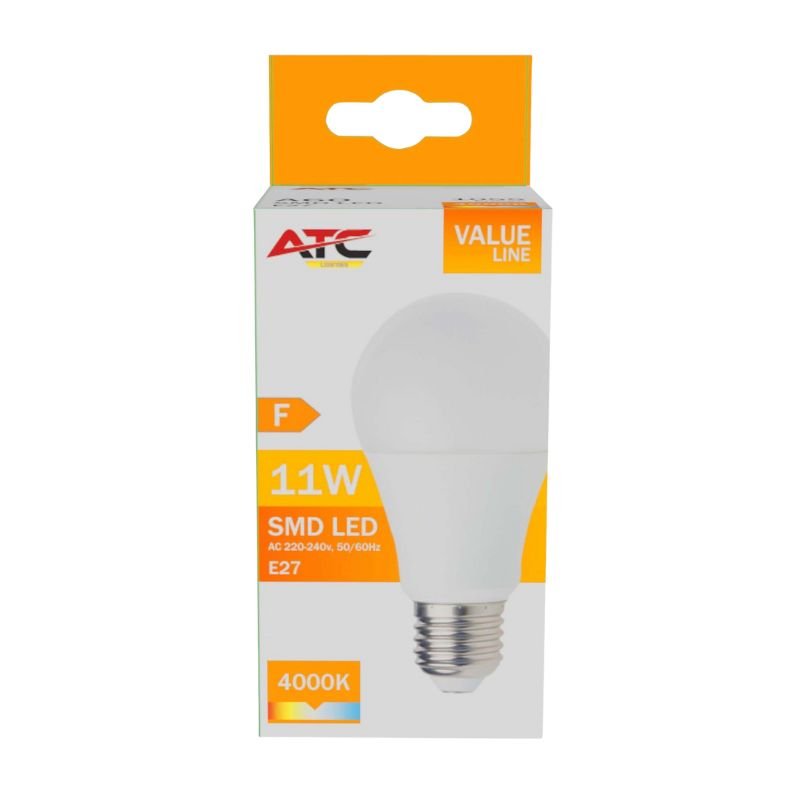 ATC SMD LED Λαμπτήρας A60 230V 11W/1055LM E27 4000K (25.001.0002) - Image 2