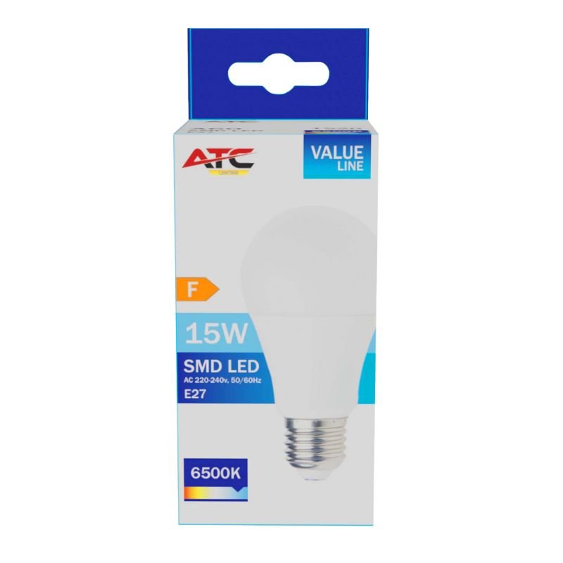 ATC SMD LED Λαμπτήρας A60 230V 15W/1520LM E27 6500K (25.001.0006) - Image 2