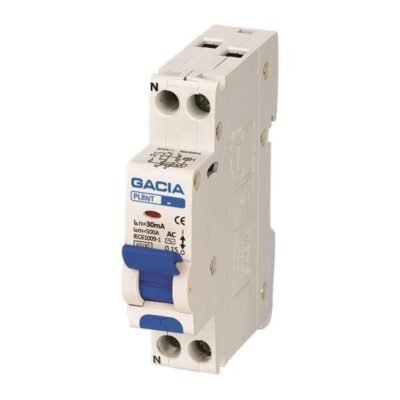 ΡΕΛΕ RCBO ΜΟΝΟΠΟΛΙΚΟ 6A 4,5KA 30mA 1P+N C GACIA TYPE A (500-43510)