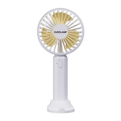 ΑΝΕΜΙΣΤΗΡΑΣ ΧΕΙΡΟΣ ΕΠΑΝΑΦΟΡΤΙΖΟΜΕΝΟΣ ΜΕ USB Φ9 ΛΕΥΚΟ-ΚΙΤΡΙΝΟ (300-20551)