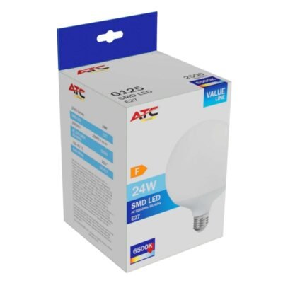 ATC SMD Λαμπτήρας LED Globe G125 230V 24W/2500LM E27 6500K (25.001.0023)