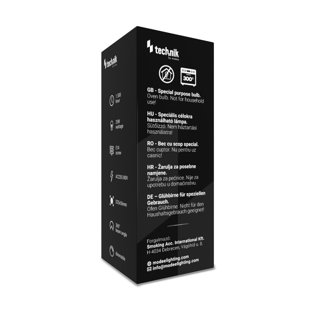 Technik Ειδικός Λαμπτήρας Φούρνου T25 25W E14 (41.005.0003) - Image 3