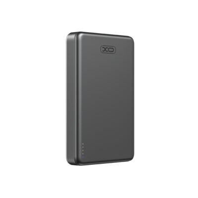 XO PR296 Powerbank Ταχείας Φόρτισης Μεταλικό με Μαγνήτη 10.000mAh Γκρι (16.010.0109)