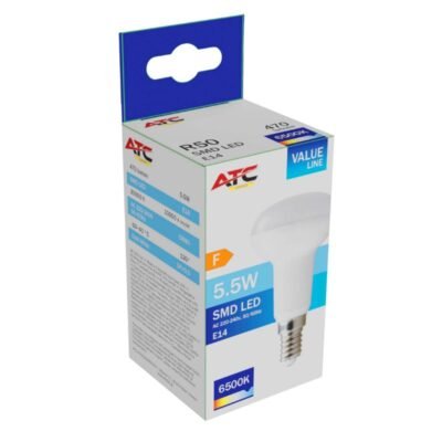 ATC SMD Λαμπτήρας LED Spot R50 230V 5.5W/470LM E14 6500K (25.001.0024)