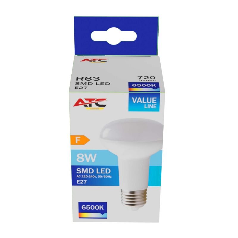 ATC SMD Λαμπτήρας LED Spot R63 230V 8W/720LM E27 6500K (25.001.0025) - Image 3