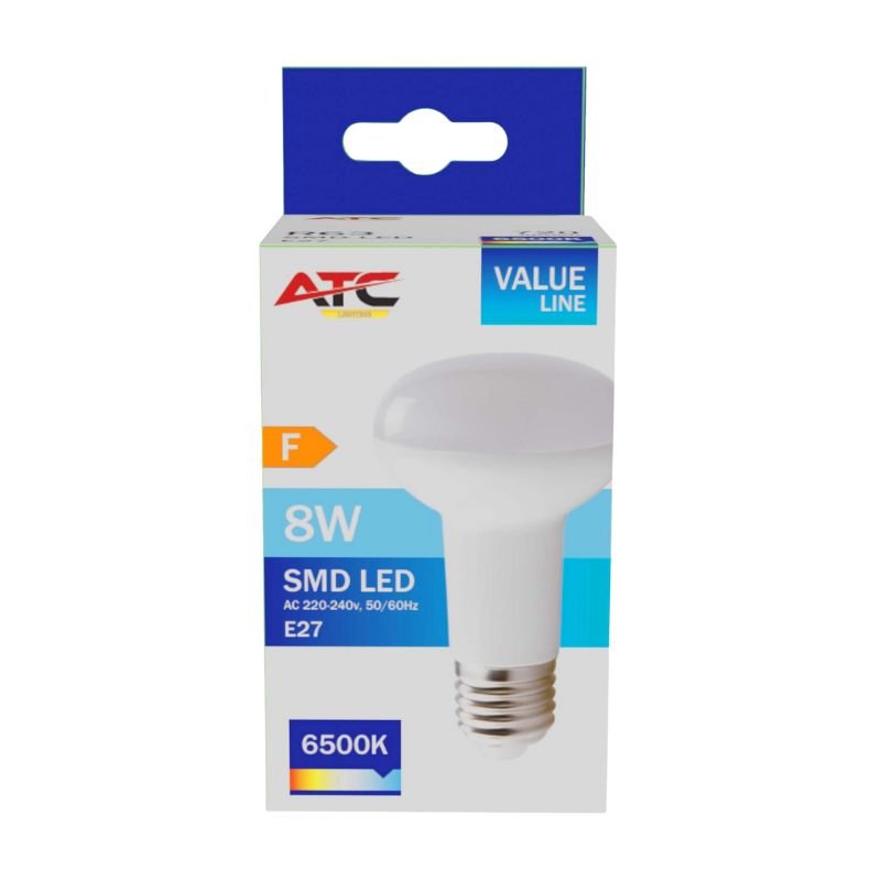 ATC SMD Λαμπτήρας LED Spot R63 230V 8W/720LM E27 6500K (25.001.0025) - Image 2