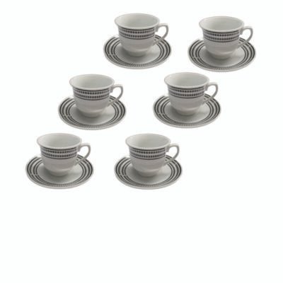 Σετ 6 φλυτζάνια με πιατάκια [00202298-1]