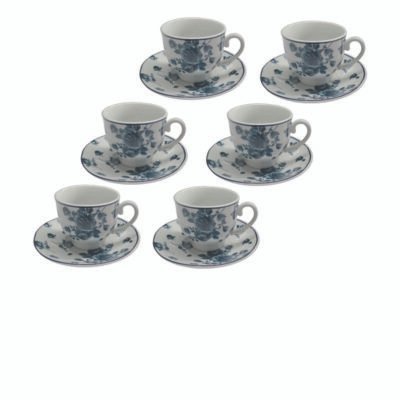 Σετ 6 φλυτζάνια με πιατάκια [00202300-1]