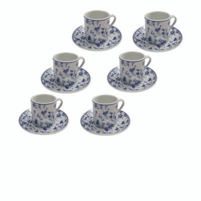 Σετ 6 φλυτζάνια με πιατάκια [00202301-1]