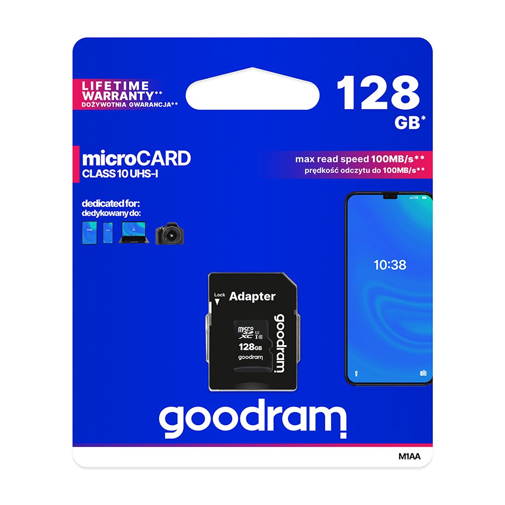 GoodRam memory card 128GB microSDXC cl. 10 UHS-I 100 / 10 MB/s + adapter (AKKSGKARGDR00012) - Image 3