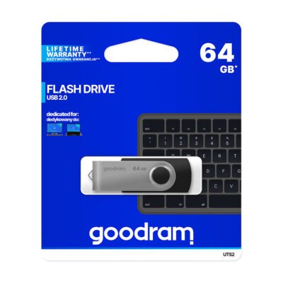 Goodram pendrive 64GB USB 2.0 Twister black (AKKPNGDRL064G101)
