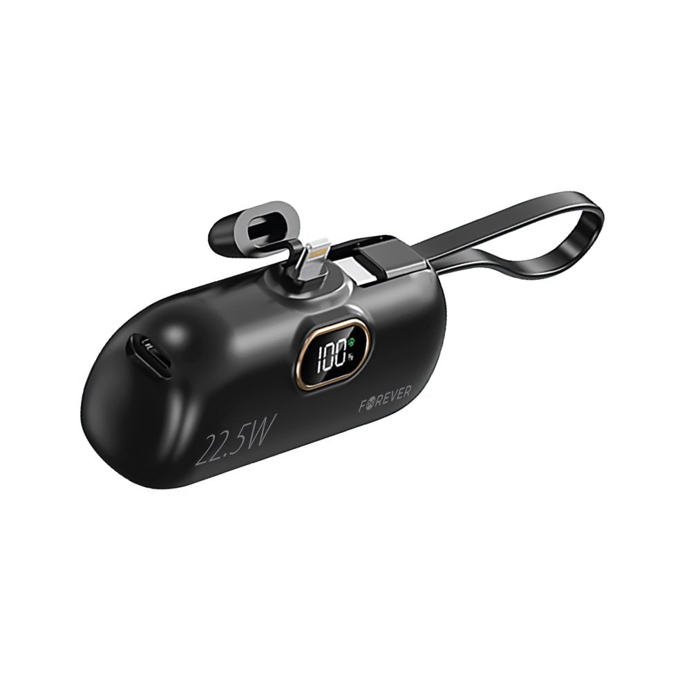 Forever mini power bank MTB-100 22.5W 5000 mAh Lightning black (GSM182133) - Image 2