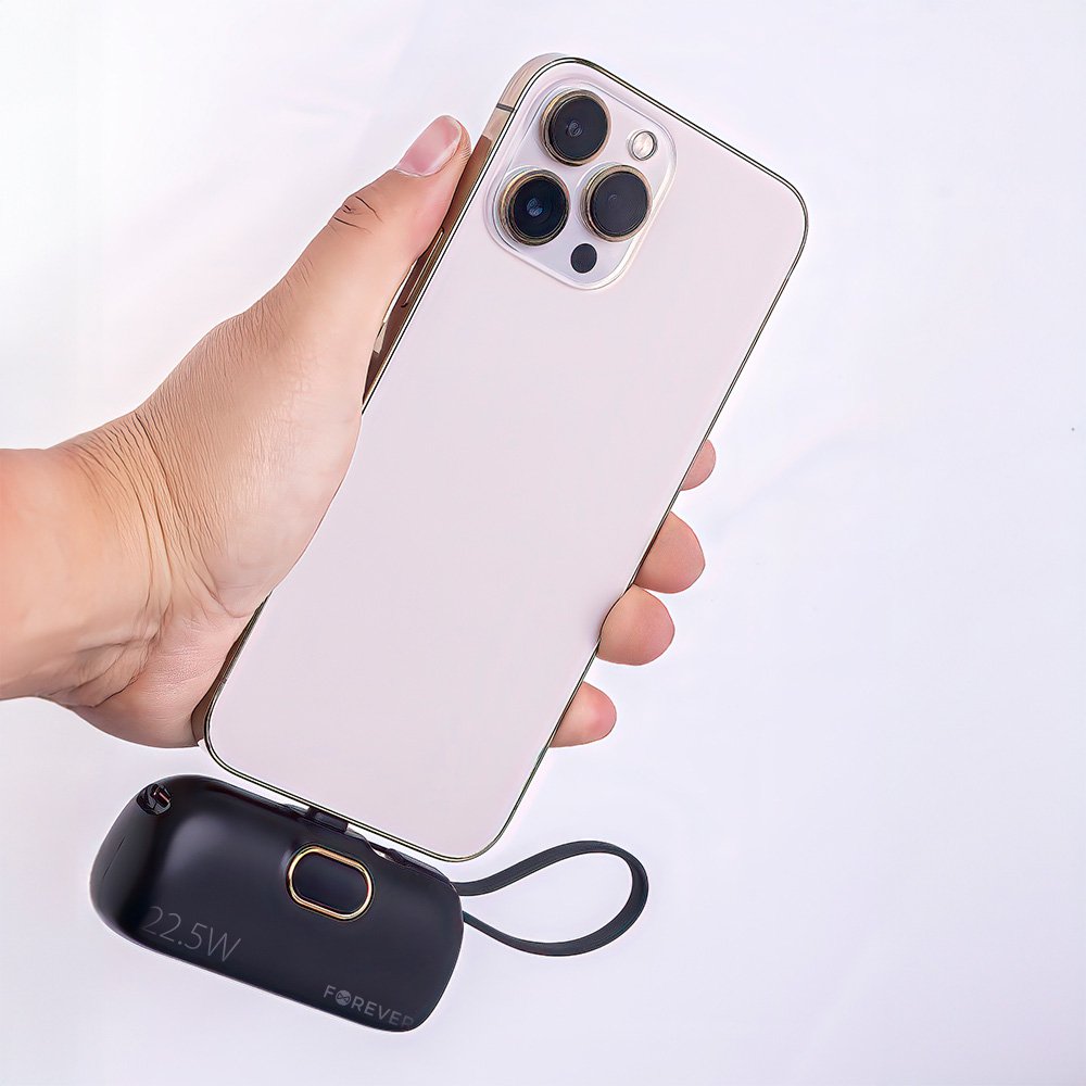 Forever mini power bank MTB-100 22.5W 5000 mAh Lightning black (GSM182133) - Image 6