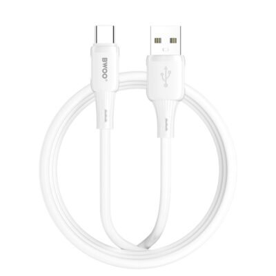 BWOO 3A silicone cable X329L usb – lightning 3A 1m white