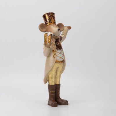 ΠΟΝΤΙΚΟΥΛΗΣ, ΧΡΥΣΟ ΚΑΦΕ, ΜΕ ΔΙΣΚΑΚΙ, ΠΟΛΥΡΕΖΙΝ, 18.5×10.5×26.5cm (600-48641)