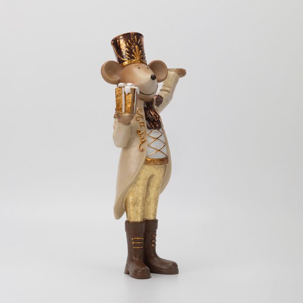 ΠΟΝΤΙΚΟΥΛΗΣ, ΧΡΥΣΟ ΚΑΦΕ, ΜΕ ΔΙΣΚΑΚΙ, ΠΟΛΥΡΕΖΙΝ, 18.5x10.5x26.5cm (600-48641)