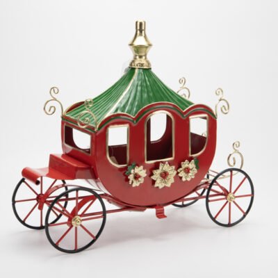 ΑΜΑΞΑ, ΜΕΤΑΛΛΙΚΗ, ΚΟΚΚΙΝΗ ΜΕ ΠΡΑΣΙΝΟ, 38×15.80×32.50cm (600-48723)