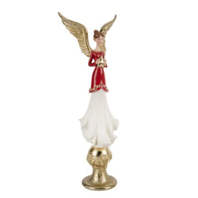 ΑΓΓΕΛΟΣ, ΠΟΛΥΡΕΖΙΝ, ΜΕ ΑΣΤΕΡΑΚΙ, 15x11x43cm (600-48732)