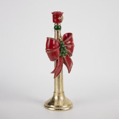 ΚΗΡΟΠΗΓΙΟ, ΠΟΛΥΡΕΖΙΝ, ΧΡΥΣΟ ΜΕ ΚΟΚΚΙΝΟ ΦΙΟΓΚΟ, 12.80×9.70×31.50cm (600-48739)