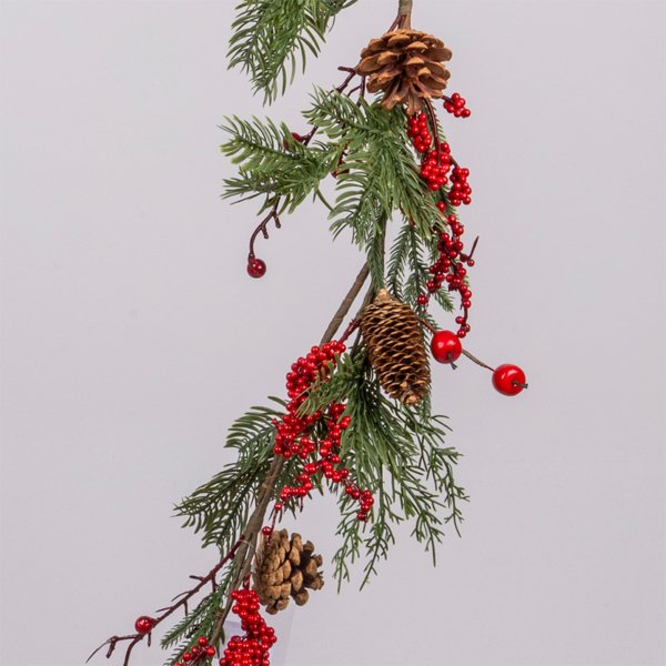 ΚΛΑΔΑ ΣΤΟΛΙΣΜΕΝΗ ΜΕ ΚΛΑΔΑΚΙΑ BERRY ΚΑΙ ΚΟΥΚΟΥΝΑΡΕΣ, 130cm (600-49003)