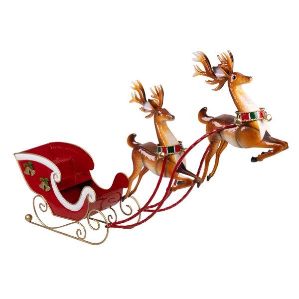 ΜΕΤΑΛΛΙΚΟ ΕΛΚΗΘΡΟ ΜΕ 2 ΤΑΡΑΝΔΟΥΣ, ΚΟΚΚΙΝΟ, 90.5x17.8x57.8cm (600-49084)