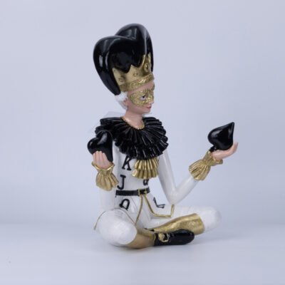 ΑΡΛΕΚΙΝΟΣ, ΠΟΛΥΡΕΖΙΝ, ΚΑΘΙΣΤΟΣ, ΜΑΥΡΟ ΧΡΥΣΟ, 26.5×15.1x32cm (600-49101)