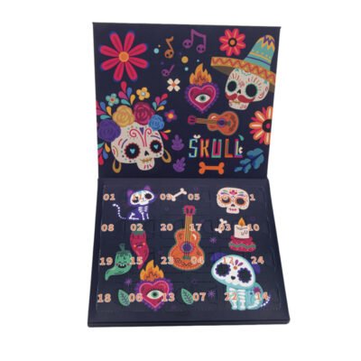 ΗΜΕΡΟΛΟΓΙΟ ΑΝΤΙΣΤΡΟΦΗΣ ΜΕΤΡΗΣΗΣ ΜΕ 2 ΧΡΥΣΑ ΒΡΑΧΙΟΛΑΚΙΑ ΚΑΙ 22 HALLOWEEN ΚΡΕΜΑΣΤΑ ΣΤΟΙΧΕΙΑ, 17×1.6x20cm (600-49170)