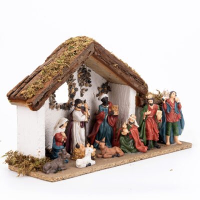 ΦΑΤΝΗ ΜΕ 10 ΦΙΓΟΥΡΕΣ ΣΕ ΦΥΣΙΚΑ ΧΡΩΜΑΤΑ, 32x10x19cm (600-49450)