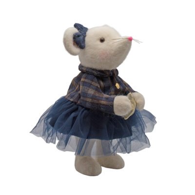 ΠΟΝΤΙΚΟΥΛΑ ΜΕ ΜΠΛΕ ΣΚΟΥΡΟ ΦΟΡΕΜΑ, 16.5×20.5x38cm (600-49569)