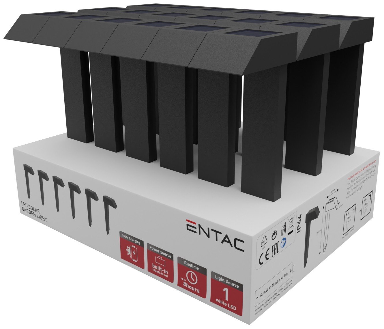 Entac Ηλιακό Κήπου Downward Lighting LED 18τμχ (15.007.0281) - Image 2