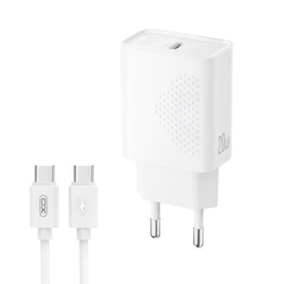 XO L160 (EU) Φορτιστής Ταχείας Φόρτισης με Θύρα & Καλώδιο Type-C (Kit NB299) (16.006.0408)