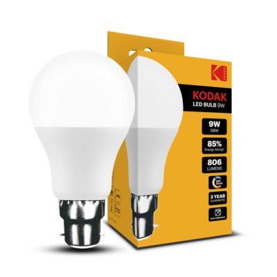 KODAK Max LED B22 Σφαιρική Λάμπα A60 9W 270° 6000K 806lm (31.005.0002)